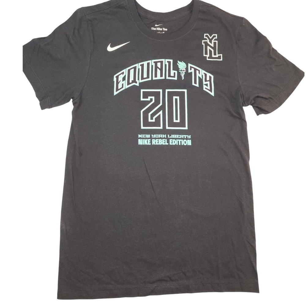 Nike T-Shirt Mens Small Black Excellent Sabrina Ionescu NY Liberty Rebel Edition